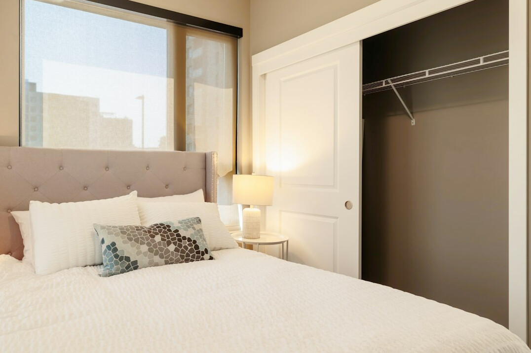 organized bedroom closet